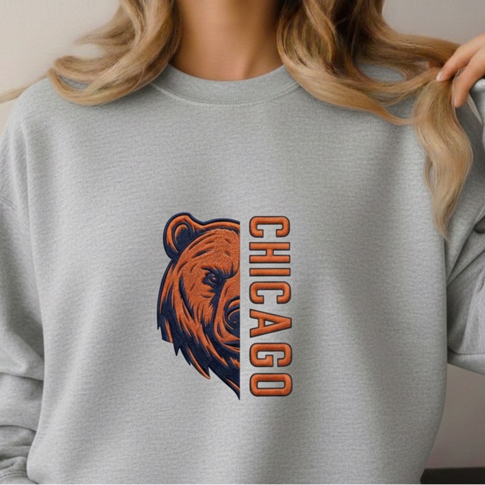 Chicago Bears NFL  UNISEX Sports Gray Sweatshirt